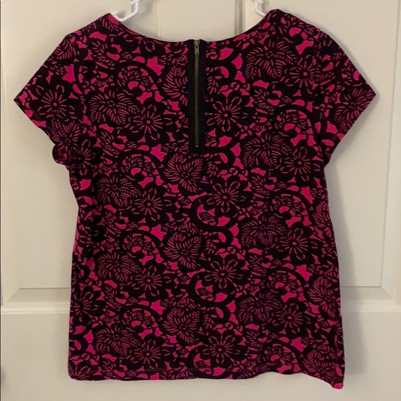 Hannah Hot Pink and Black Top - Picture 3 of 5